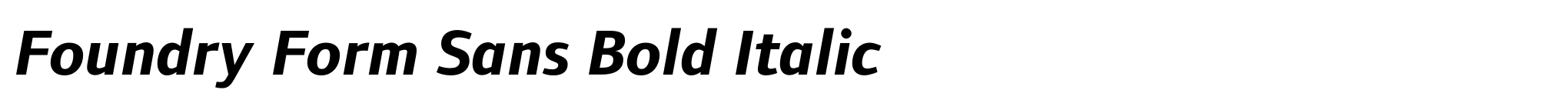 Foundry Form Sans Bold Italic image